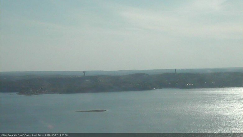 Lake Travis webcam, May 7, 2018 5:00 PM CT