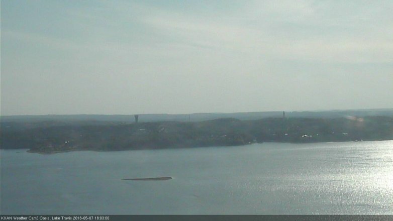 Lake Travis webcam, May 7, 2018 5:05 PM CT