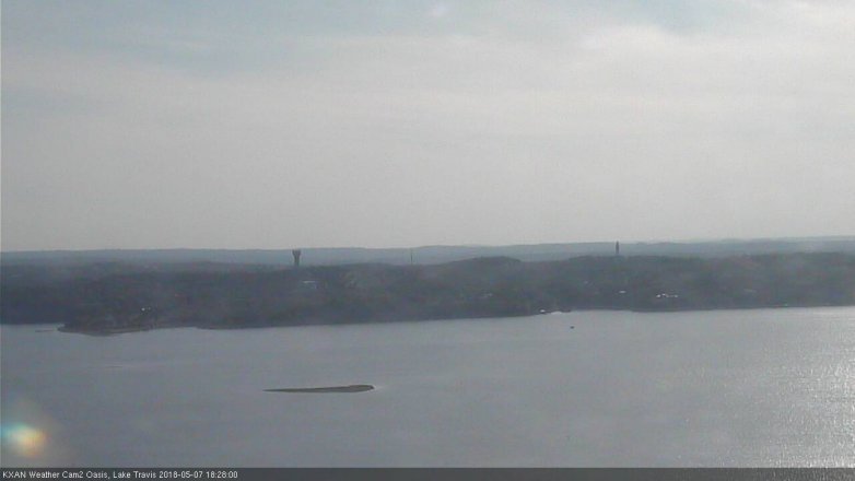 Lake Travis webcam, May 7, 2018 5:30 PM CT