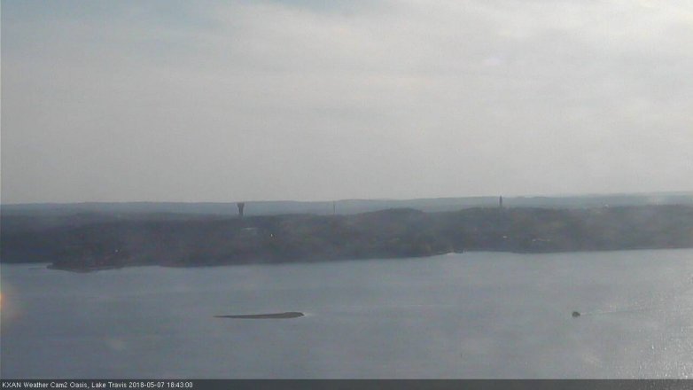 Lake Travis webcam, May 7, 2018 5:45 PM CT