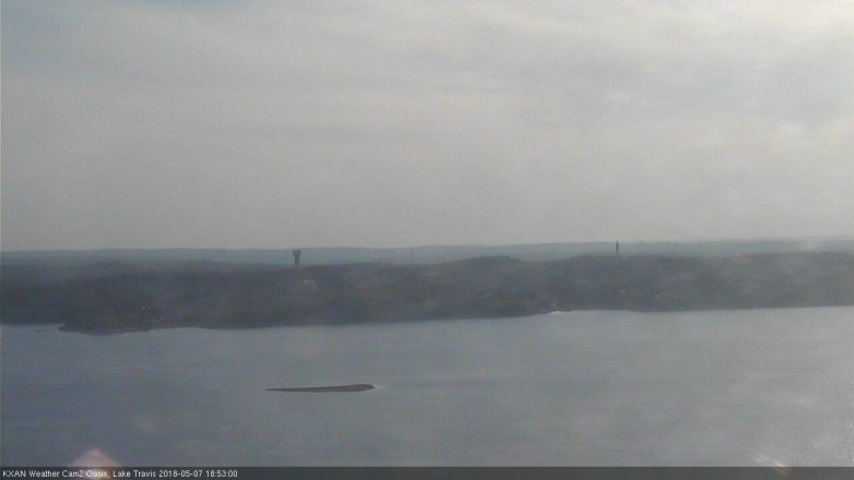 Lake Travis webcam, May 7, 2018 5:55 PM CT