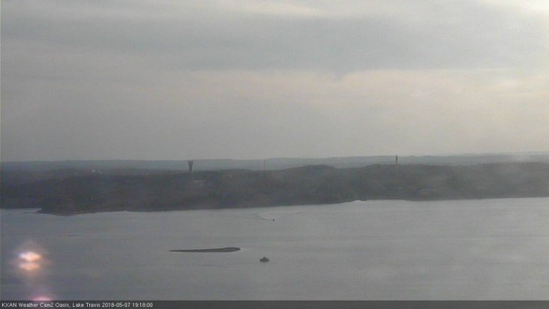 Lake Travis webcam, May 7, 2018 6:20 PM CT