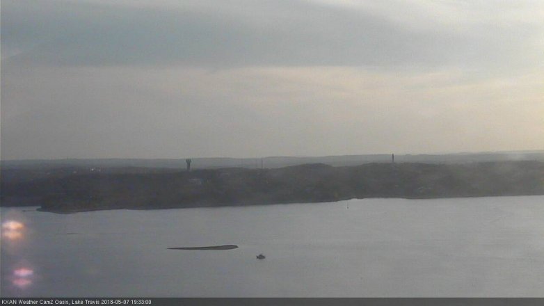 Lake Travis webcam, May 7, 2018 6:35 PM CT