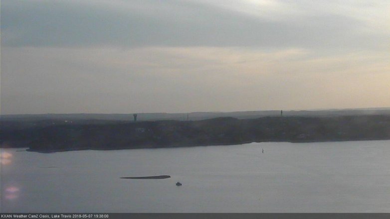 Lake Travis webcam, May 7, 2018 6:40 PM CT