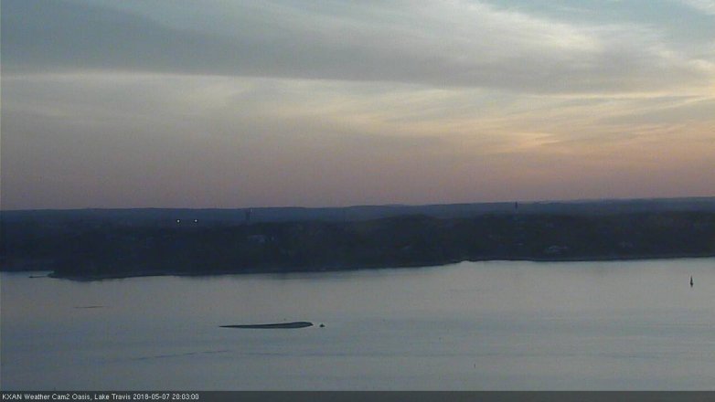 Lake Travis webcam, May 7, 2018 7:05 PM CT