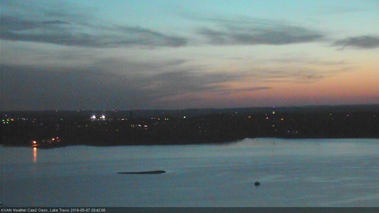 Lake Travis webcam, May 7, 2018 7:45 PM CT