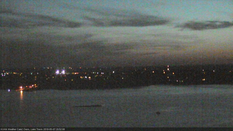 Lake Travis webcam, May 7, 2018 7:55 PM CT