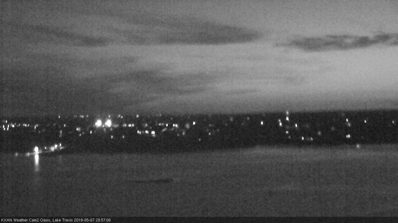 Lake Travis webcam, May 7, 2018 8:00 PM CT