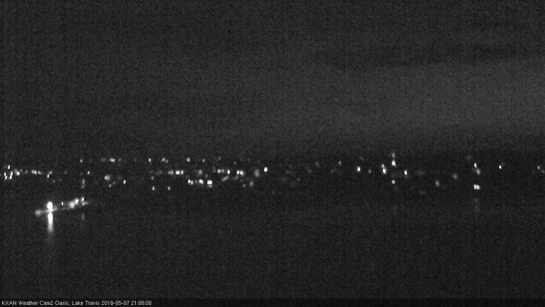 Lake Travis webcam, May 7, 2018 8:10 PM CT