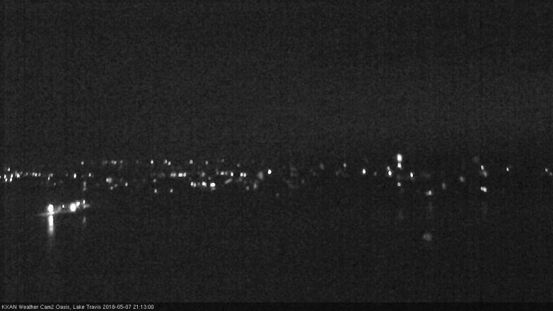 Lake Travis webcam, May 7, 2018 8:15 PM CT