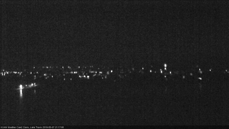 Lake Travis webcam, May 7, 2018 8:20 PM CT
