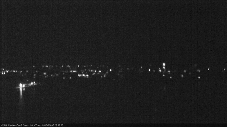 Lake Travis webcam, May 7, 2018 9:05 PM CT