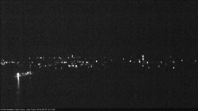 Lake Travis webcam, May 7, 2018 9:15 PM CT
