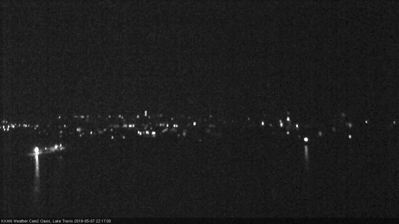 Lake Travis webcam, May 7, 2018 9:20 PM CT