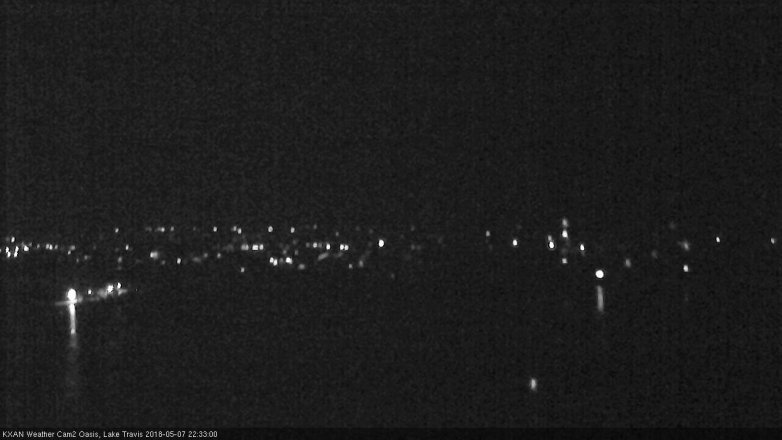 Lake Travis webcam, May 7, 2018 9:35 PM CT