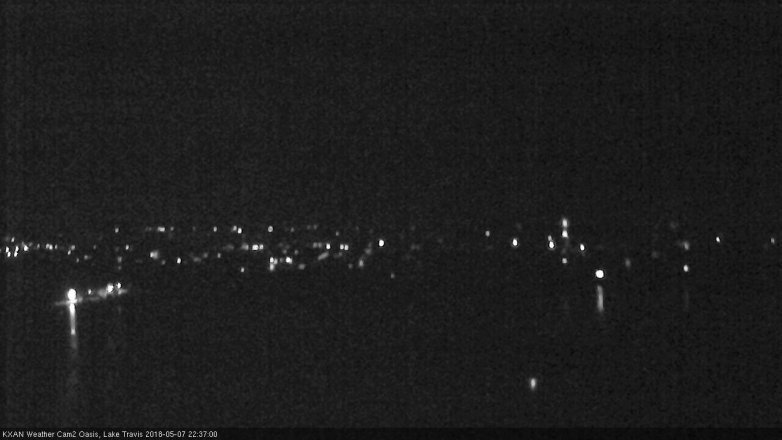 Lake Travis webcam, May 7, 2018 9:40 PM CT
