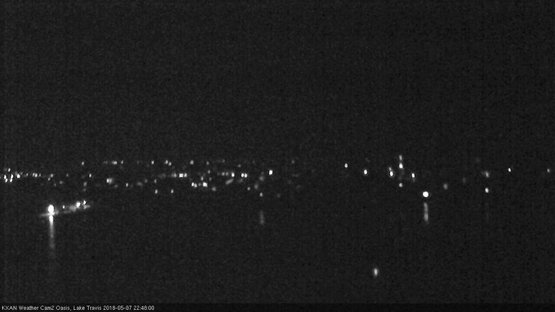Lake Travis webcam, May 7, 2018 9:50 PM CT