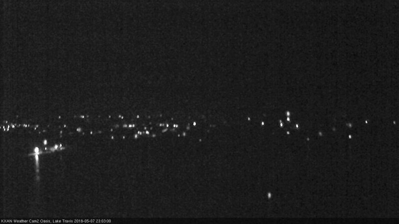 Lake Travis webcam, May 7, 2018 10:05 PM CT