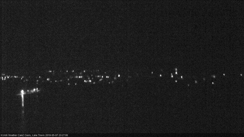 Lake Travis webcam, May 7, 2018 10:30 PM CT