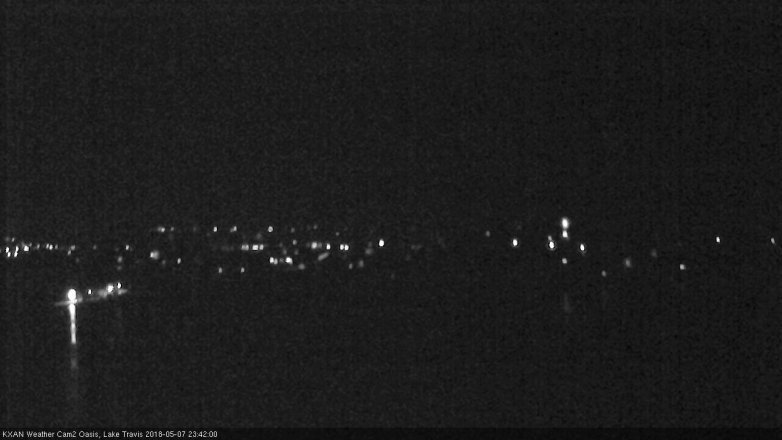 Lake Travis webcam, May 7, 2018 10:45 PM CT