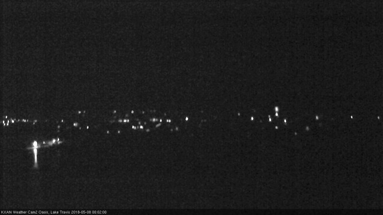 Lake Travis webcam, May 7, 2018 11:05 PM CT