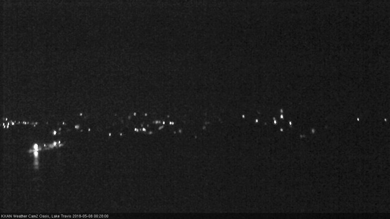Lake Travis webcam, May 7, 2018 11:30 PM CT