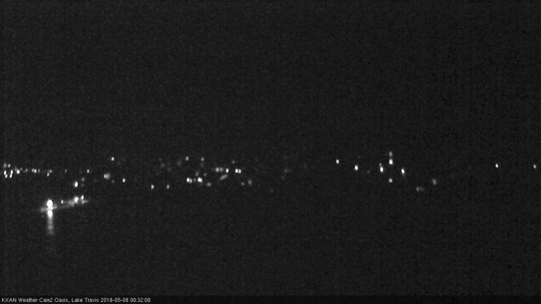 Lake Travis webcam, May 7, 2018 11:35 PM CT