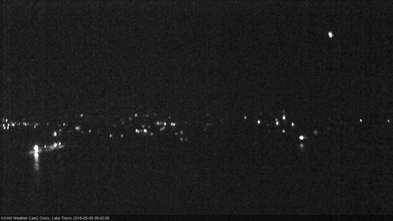 Lake Travis webcam, May 7, 2018 11:45 PM CT