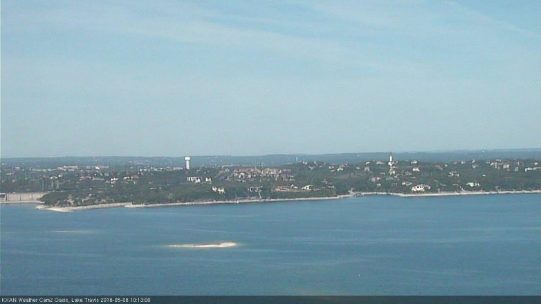 Lake Travis webcam, May 8, 2018 9:15 AM CT