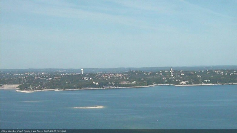 Lake Travis webcam, May 8, 2018 9:20 AM CT