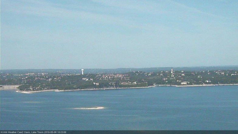 Lake Travis webcam, May 8, 2018 9:25 AM CT