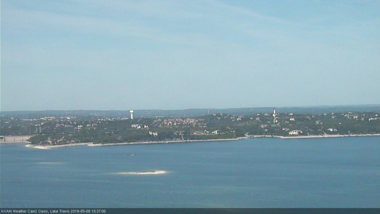 Lake Travis webcam, May 8, 2018 9:40 AM CT