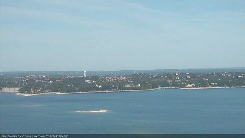 Lake Travis webcam, May 8, 2018 9:45 AM CT