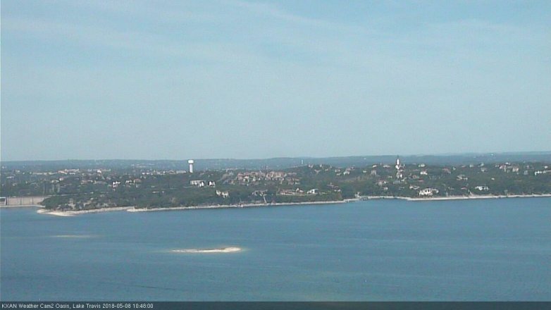 Lake Travis webcam, May 8, 2018 9:50 AM CT