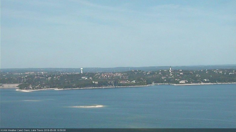 Lake Travis webcam, May 8, 2018 10:00 AM CT