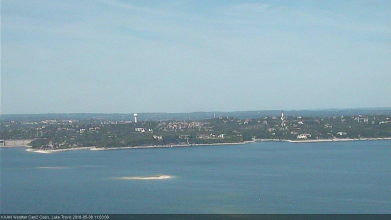 Lake Travis webcam, May 8, 2018 10:05 AM CT