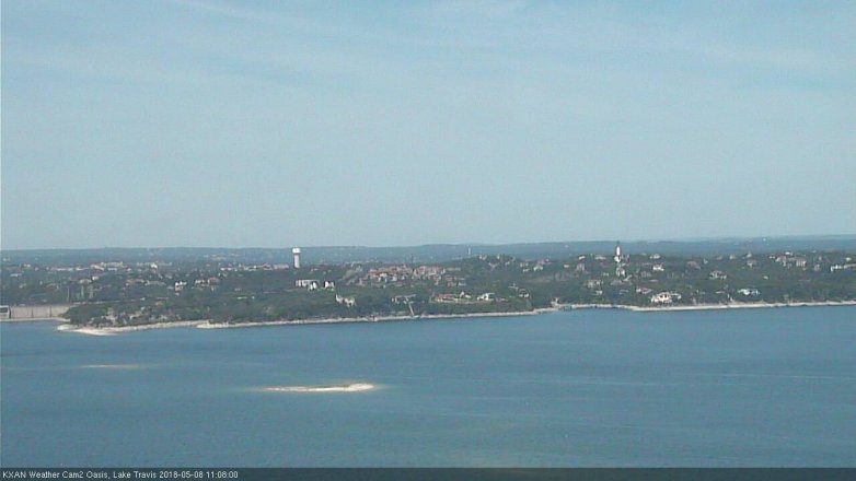 Lake Travis webcam, May 8, 2018 10:10 AM CT