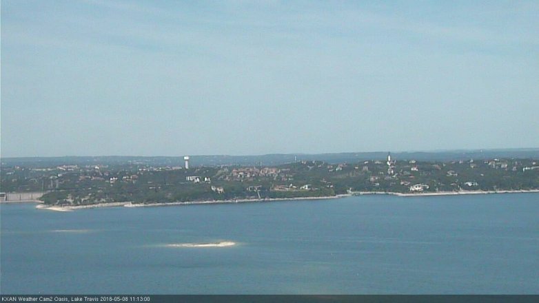 Lake Travis webcam, May 8, 2018 10:15 AM CT