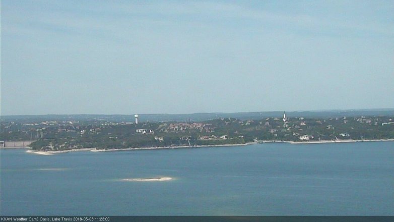 Lake Travis webcam, May 8, 2018 10:25 AM CT