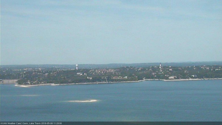 Lake Travis webcam, May 8, 2018 10:30 AM CT