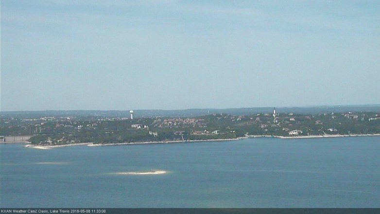Lake Travis webcam, May 8, 2018 10:35 AM CT