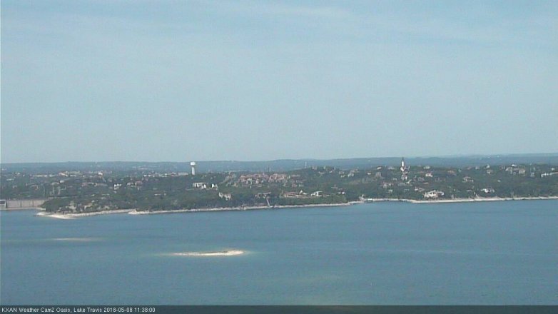 Lake Travis webcam, May 8, 2018 10:40 AM CT