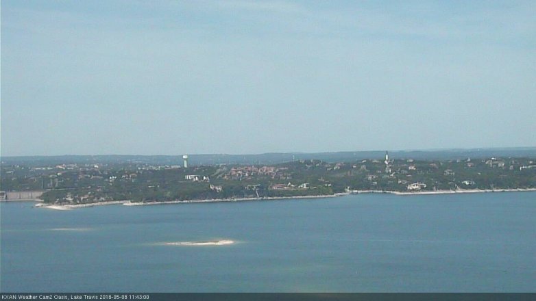 Lake Travis webcam, May 8, 2018 10:45 AM CT