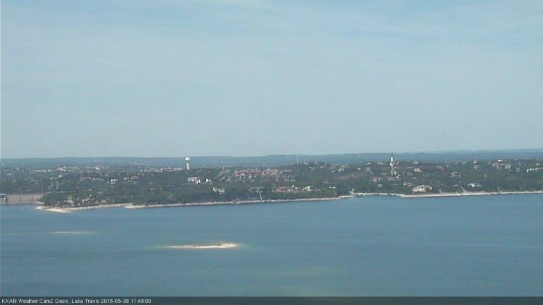 Lake Travis webcam, May 8, 2018 10:50 AM CT