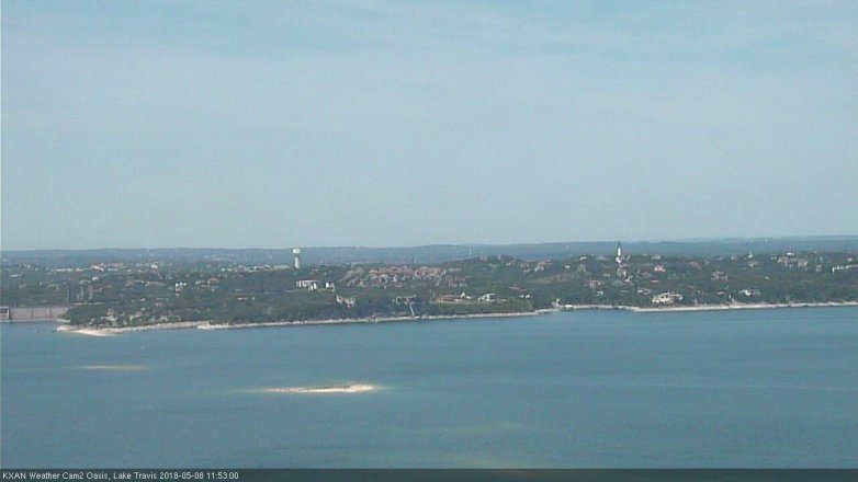 Lake Travis webcam, May 8, 2018 10:55 AM CT