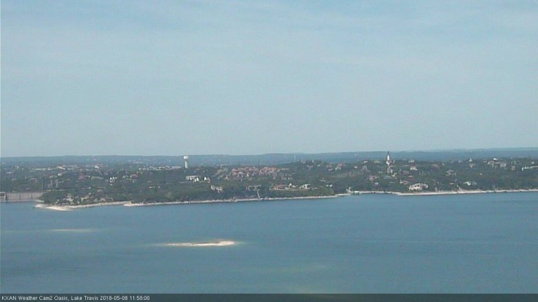 Lake Travis webcam, May 8, 2018 11:00 AM CT