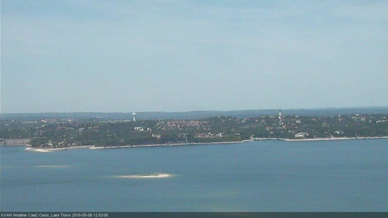 Lake Travis webcam, May 8, 2018 11:05 AM CT