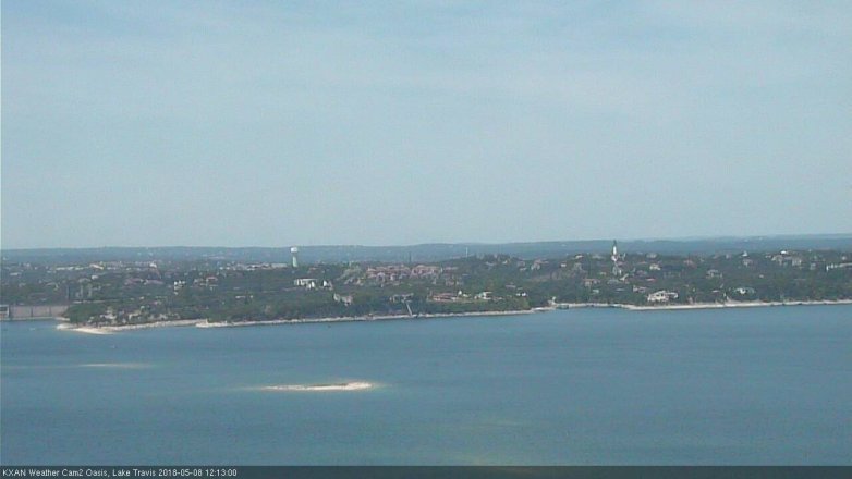 Lake Travis webcam, May 8, 2018 11:15 AM CT