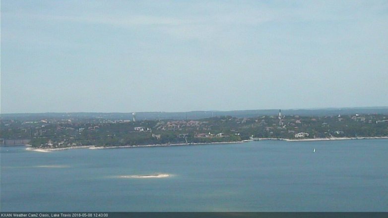 Lake Travis webcam, May 8, 2018 11:45 AM CT
