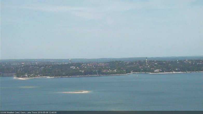 Lake Travis webcam, May 8, 2018 11:50 AM CT